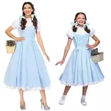 Костюм Дороти из фильма «Волшебник страны Оз» для девочек и женщин; нарядное платье для косплея Дороти; костюмы принцессы на Хэллоуин; платья для вечеринок