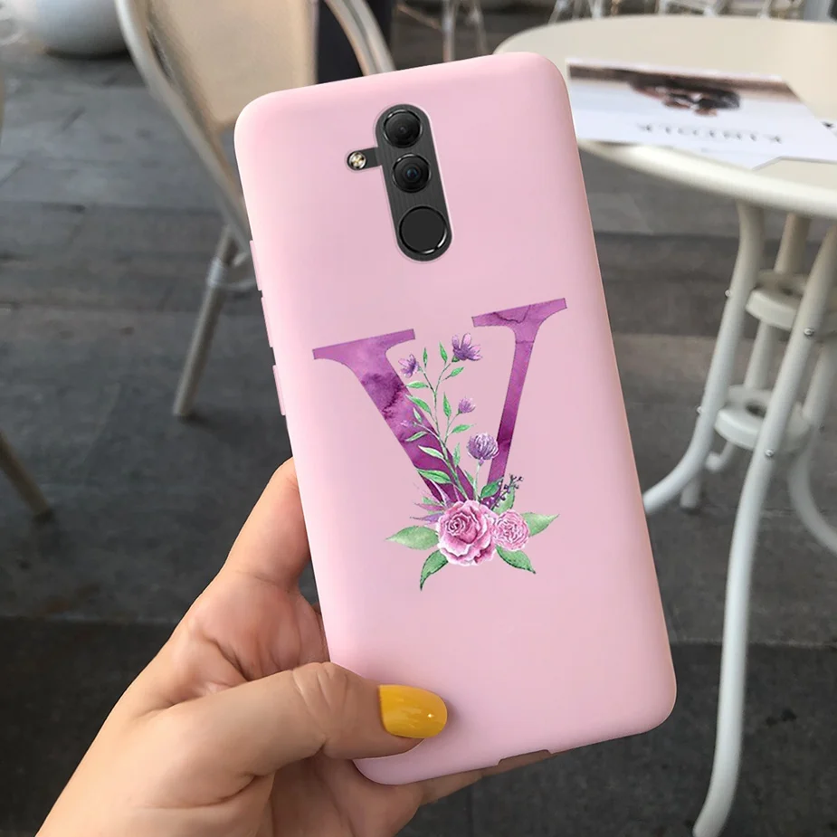 Cute Silicone Letter Phone Case - Soft Protective Cover