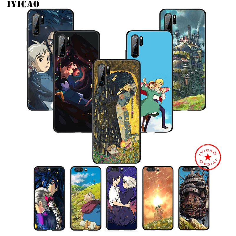 Чехол Howl's Howls с подвижным замком мягкий черный чехол для Huawei Mate 30 Lite Pro Y9 Y7 Y6 Prime