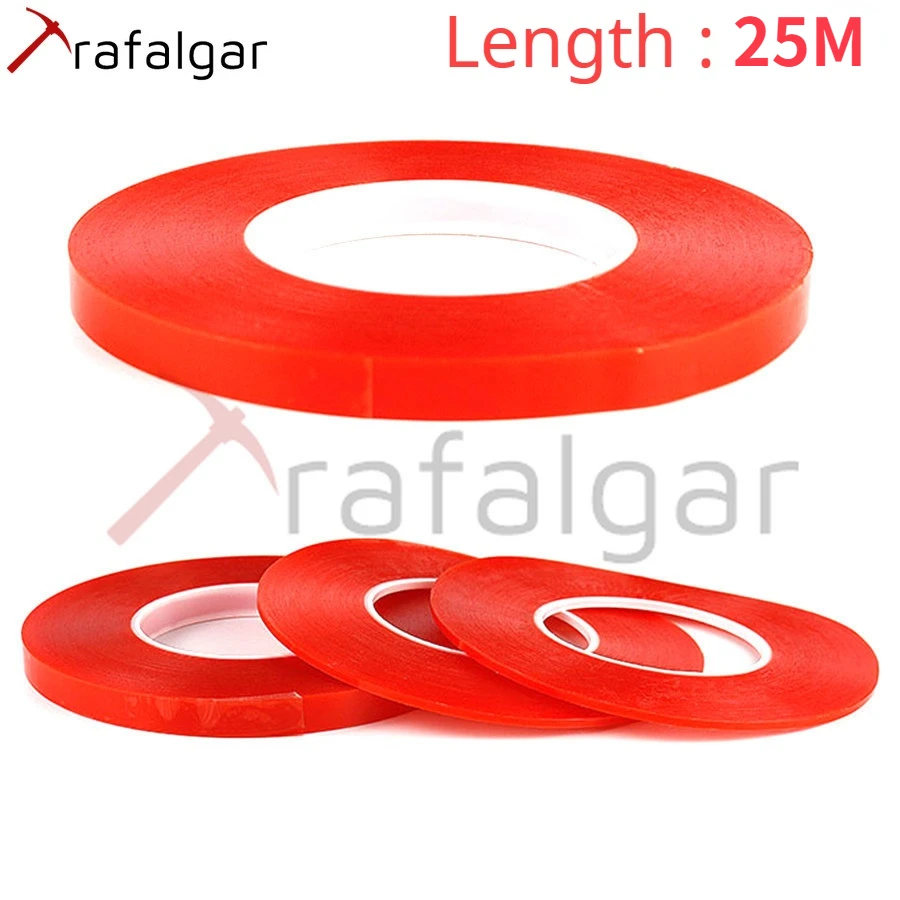 DOUBLE SIDED RED ADHESIVE TAPE LOT for iPhone iPad iPod Samsung LCD Touch Screen