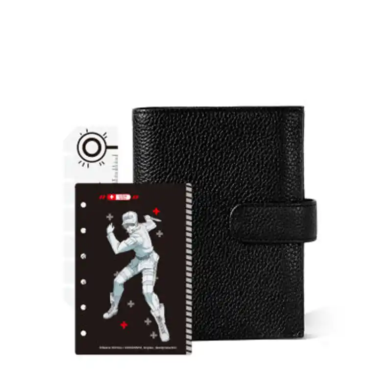 Yiwi Black Genuine Leather Ring Notebook A7 Size Silver Binder Mini Agenda Organizer Diary Journal Sketchbook Planner Big Pocket Notebooks Aliexpress