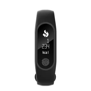 

0.86 Inch Smart Wristband Heart Rate Blood Pressure Pedometer Band Call SMS Display Bracelet For iOS Android
