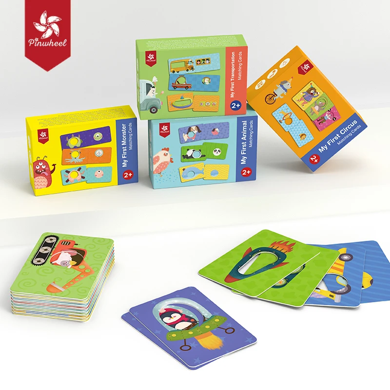 Rompecabezas de tarjeta de chico de Pinwheel para niños, juegos de tren de reconocimiento de inteligencia para niños de 2 años, nuevos regalos educativos