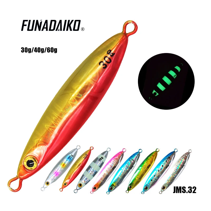 

FUNADAIKO fishing jig jigging lure isca Artificial Metal jig lures fishing lure Slow jig 10g 20g 15g micro jig