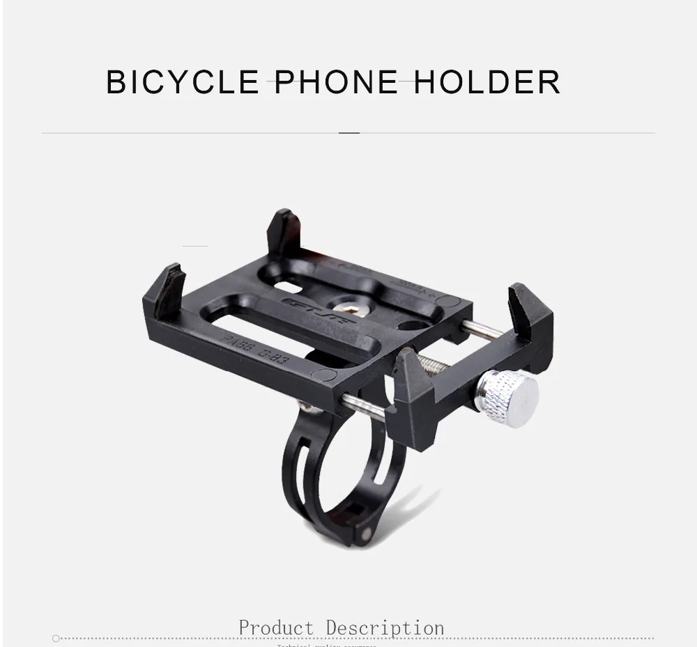 GUB регулируемый велосипедный велосипед держатель для телефона мотоциклетная подставка для руля кронштейн для IPhone умный мобильный телефон черный