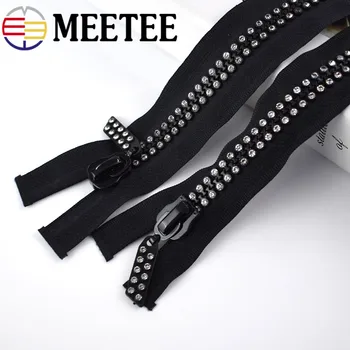 

1/3pcs 10# 60/70/80cm Single Double Slider Resin Zipper Open-end Bags Clothing Decor Sewing Zippers Crafts Accessories