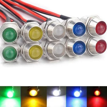 

Metal Indicator Lights Replacement Bulb Direct replacement Dashboard 8mm