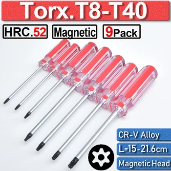 

Screwdriver Set Tamperproof TORX Magnetic Screwdriver Set Non-slip Security Precision Screw Driver Home Repair Hand Tools D30