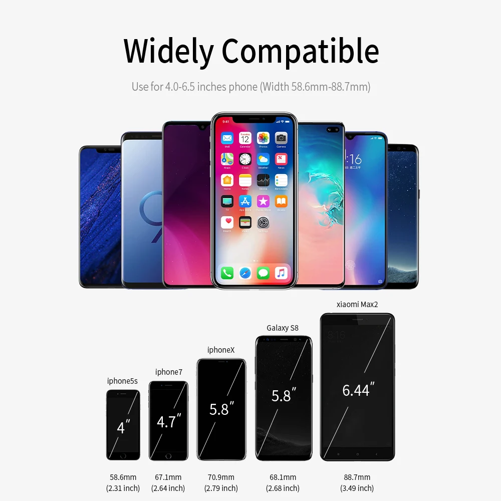 Essager 10W Car Mount Qi Wireless Charger For iPhone XS Max Xiaomi mi 9 Fast Wireless Charging Car Phone Holder For Samsung S10
