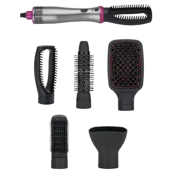 

5-In-1 Multi-Function Hot Air Comb Inner Button Fluffy Wave Curler Roll Straight Dual-Use Straight Hair Comb