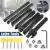 7Pcs 10mm Shank Lathe Turning Tool Boring Bar Holder Kit With DCMT/CCMT Carbide Insert Machine Wrench Cutter Metal Rod Set