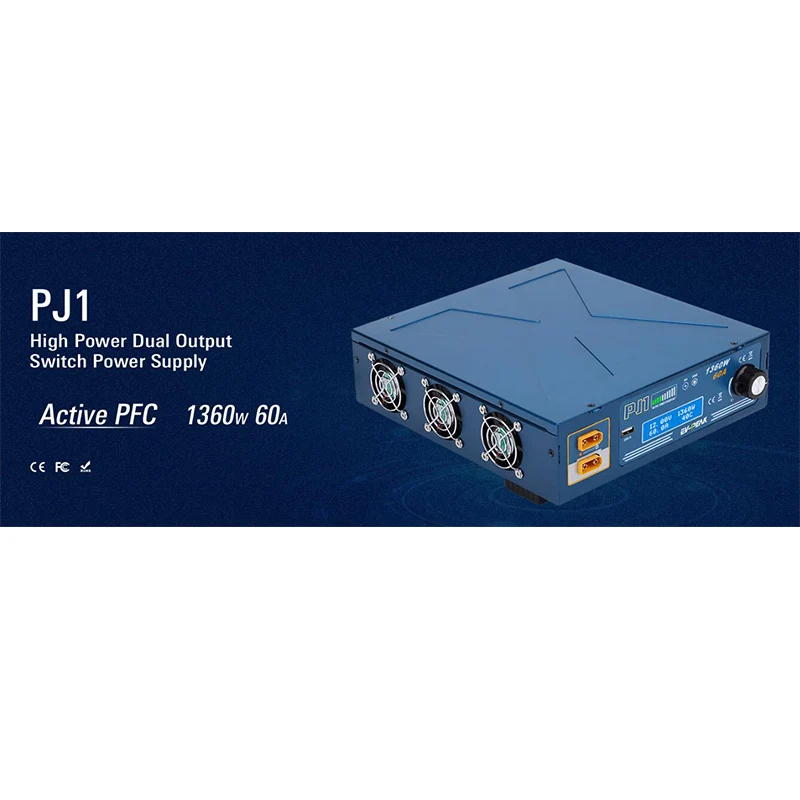 

Зарядное устройство PJ1 EV-PEAK Вт, 60 А, источник питания с двойным выходом, 1350