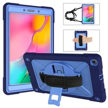 

Shockproof Case for Samsung Galaxy Tab A 8.0 SM-T290/T295,Heavy Duty Rugged with Hand Strap Kickstand Carrying Shoulder Strap