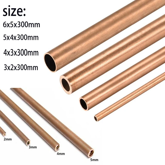 1pc 12x1mm T2 Copper Tube OD20 Outer Diameter 20mm Many Wall Thickness  Copper Capillary Hollow Copper Tube Brass Tube 19x1 (Size : 500mm, Color :  16x1.5mm) : : Industrial & Scientific