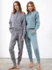 Colorfaith 2022 New Autumn Winter Women Sets 2 Pieces Sweater Pullovers 39inches Long Pants Knitwear Warm Tracksuit Suits WS1213 ► Photo 3/6