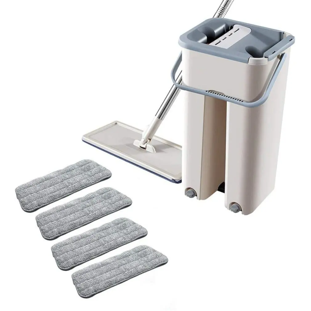 

Flat Mop Disposable Mop Vibrating Fast Hand Net Red Mop For Lazy People Mop Bucket Cloth Cleaning Tool Set