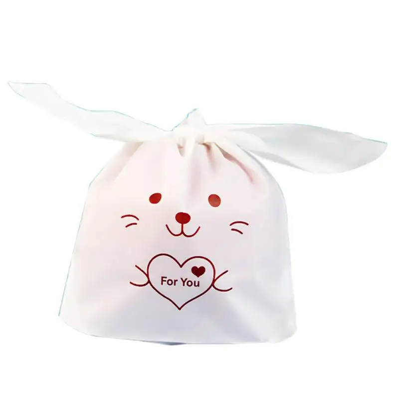 13x21cm Милый кролик шаблон держатели для подарков с кроличьими ушками День благодарения пасхальные конфеты печенье OPP мешок для детей праздник подарок поставка 50 шт H1 - Цвет: 13x21cm