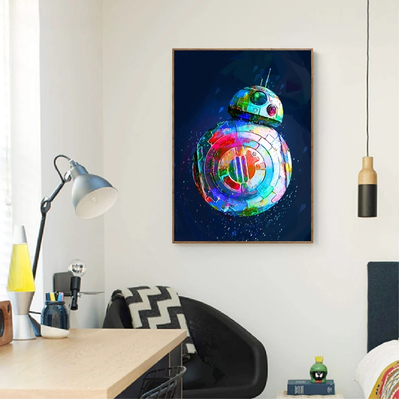 Star wars poster print kids room decor