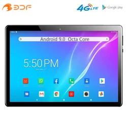 Tablette Pc 4G LTE de 2021 pouces, téléphone Android 10.1, Octa Core, double carte SIM, Google Play, WiFi, Bluetooth, GPS, nouveauté 9.0 