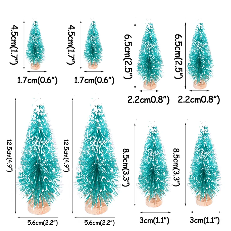 Natal Merry Christmas Висячие белые снежные фольга Swirl баннер гирлянда Рождественские украшения для дома новогодние вечерние navidad kerst - Цвет: 8pcs mini tree