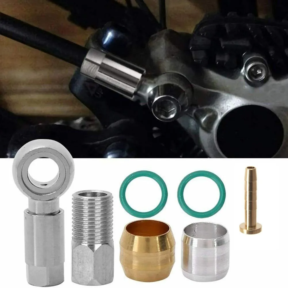 

Cable End BANJO Set Connect Insert FOR-Shimano Hydraulic Disc Brake Hose BH59 Oil Needle Cycling Bike Accessories Parts