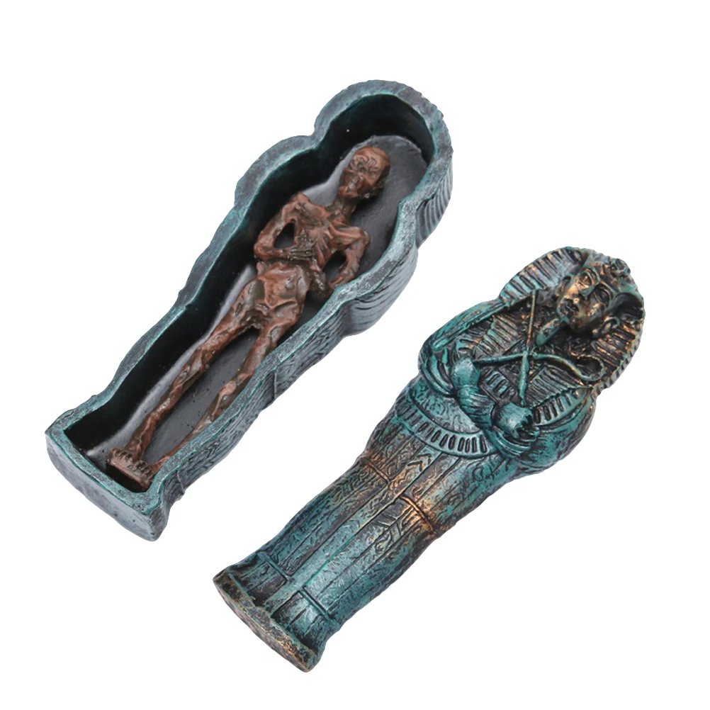 Best 1Pc Ornament Mummies Shaped Creative Ornament Novelty Decoration Resin Ornament Vivid Pendant Durable For Fish Tank Aquarium