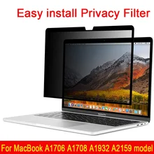 Easy install Privacy Filter Screen Protector film For /7 New MacBook Pro13 For New MacBook Air13.3 ID model A1932