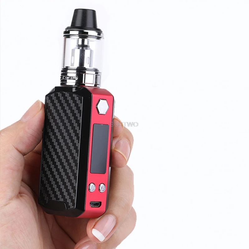 JSD 80 Вт коробка мод vape комплект 2200 мАч встроенный аккумулятор с 3,5 мл емкость для жидкости испаритель кальян ручка электронная сигарета стартовый набор