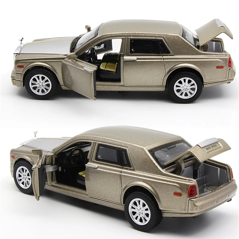 1:32 Rolls-Royce Phantom модель автомобиля сплав 3 открытая дверь моделирование звук и светильник оттягивание детская игрушка модель автомобиля