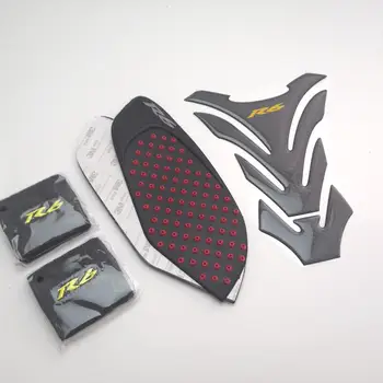 

For Yamaha YZF R6 2008 - 2015 08 09 10 11 12 13 14 15 Motorcycle Side Pad + Carbon Look Tank Pad