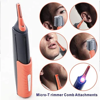 

new Hair Trimmer for Nose Ears Beard All In One Shaping Removal Shaping Eyebrow Clipper Shaver Multi-Functional With LED Light