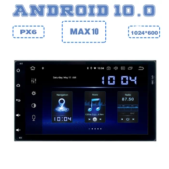 

MAX10 PX6 Android 10.0 Car GPS Radio player for toyota Corolla Auris sienna Fortuner innova 2017 2018 navigation with dsp 4+64GB