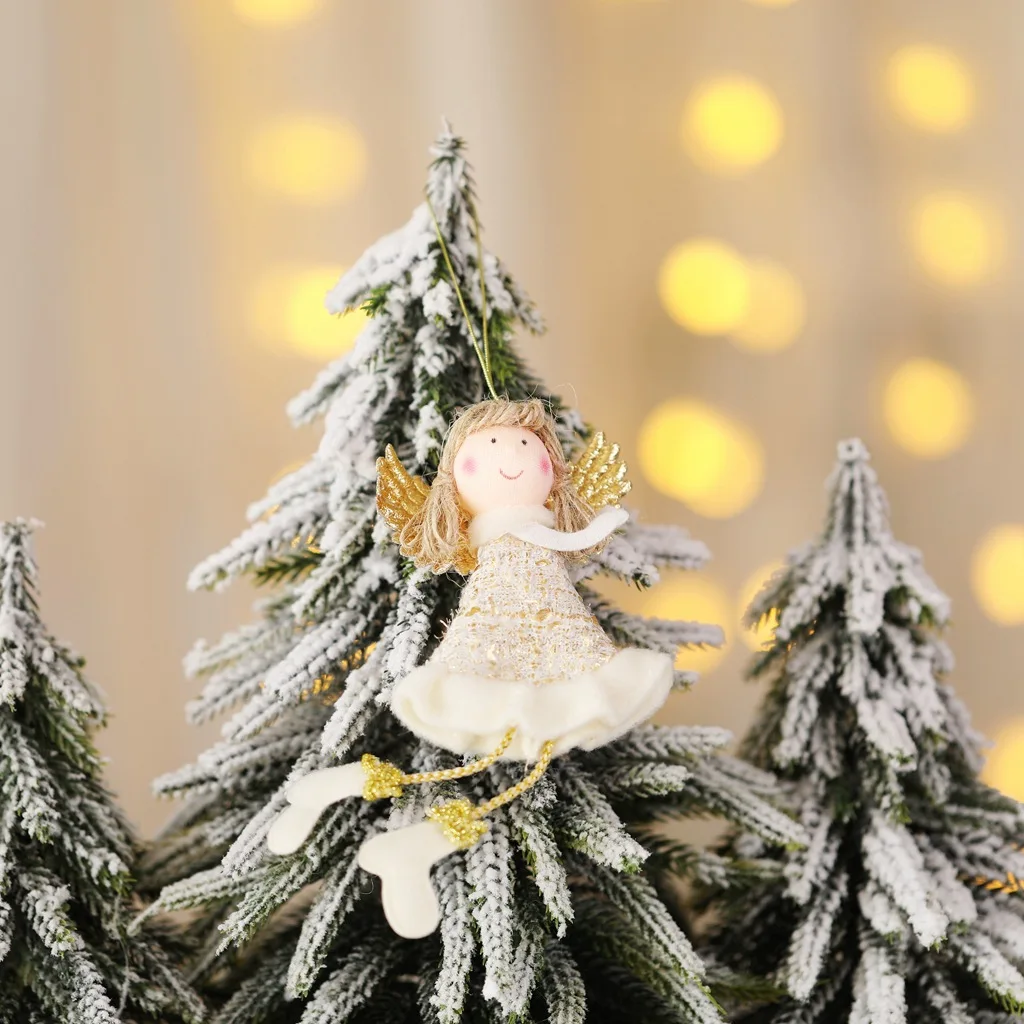 Новинка, украшение в виде ангела, рождественской елки, подвески, кавайная кукла, новогодняя, Рождественская, подвесные рождественские украшения для дома, подарок для детей - Цвет: 18
