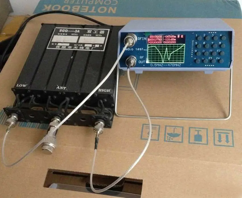 U/V UHF VHF Двухдиапазонный анализатор спектра простой анализатор спектра с w/источник отслеживания 136-173 MHz/400-470 MHz