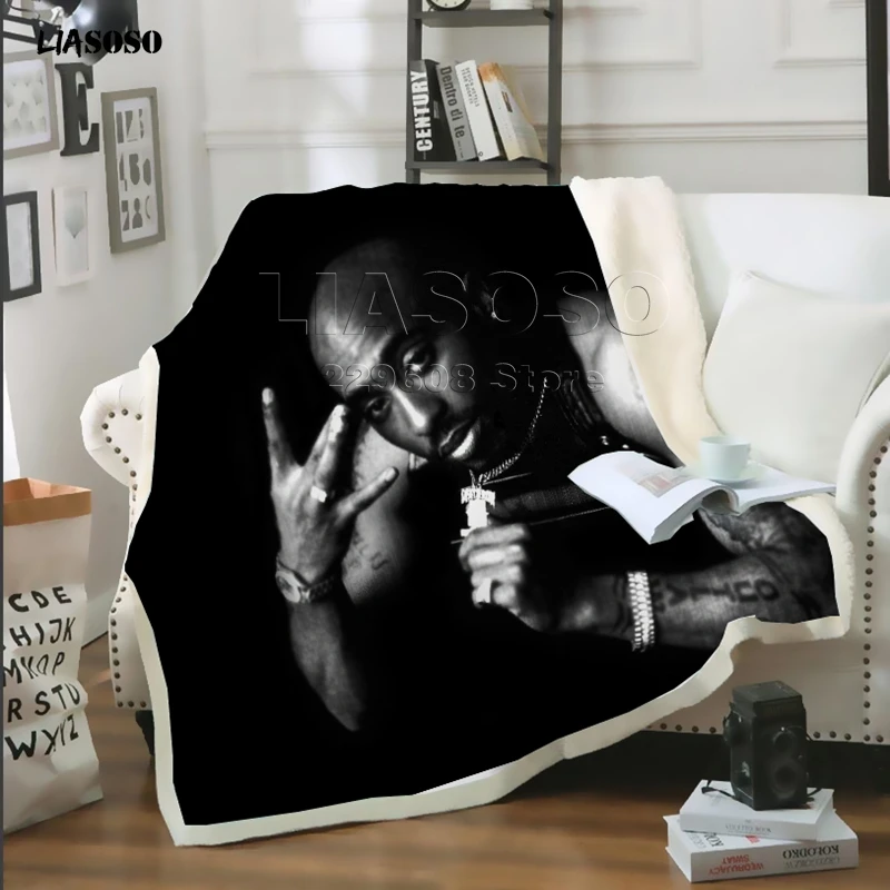 Рэппер 2pac Tupac/Biggie Smells путешествия молодежное постельное белье Узорчатое набивное одеяло покрывало для мальчика девочки путешествия одеяло квилт для софы