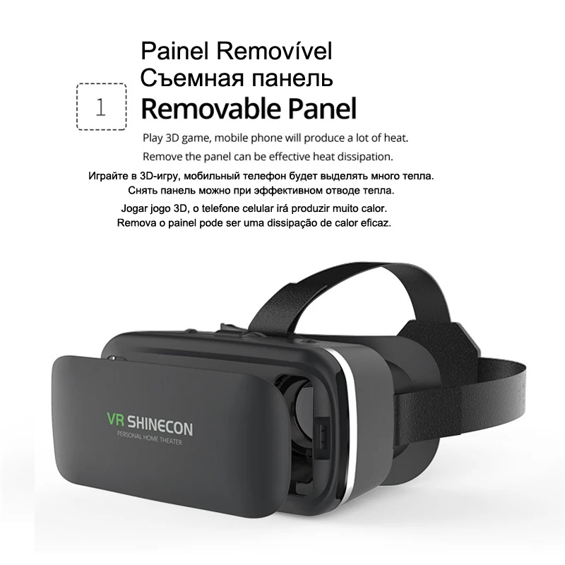 Cena Shinecon 6.0 Casque VR okulary do VR 3 D 3D gogle zestaw słuchawkowy kask dla iPhone smartfon z androidem Smart Phone Stereo