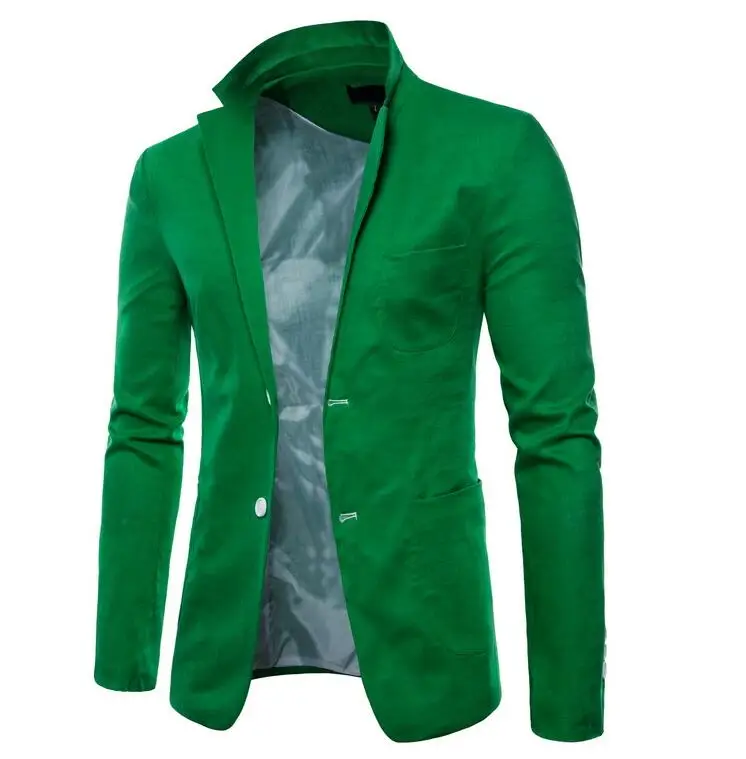 Повседневные модные костюмы Мужской Блейзер masculino slim fit casaco jaqueta masculina пальто Мужская куртка Осень Белый