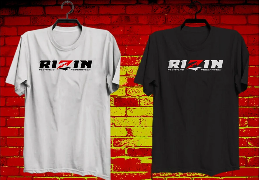Футболка с логотипом Российской Федерации Rizin мужская черно-белая футболка