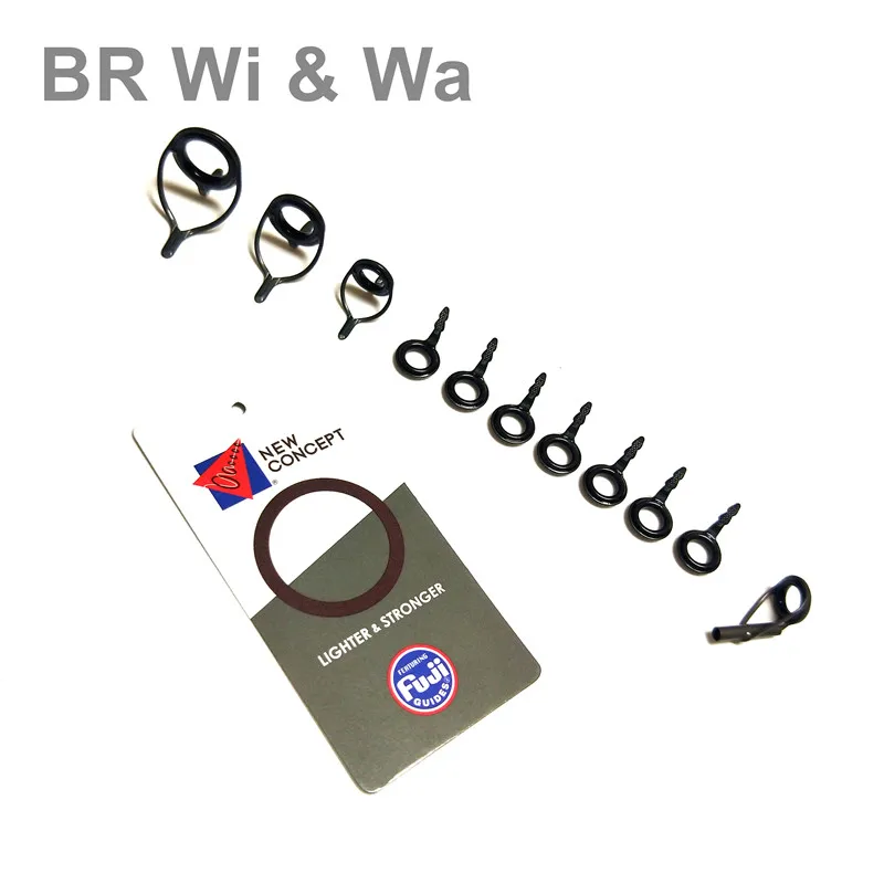 

BR Wi & Wa FUJI BCLNOG + BCLOG Guide Kit High quality guide Kit one set 11pcs Repair fishing rod guide