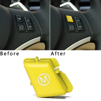 

E87 1* E92 Switch Button Cover Scratch-Resistant Dirt-Resistant Yellow