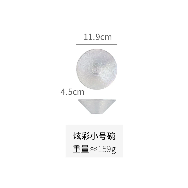 Nordic Style Creative Coloured Glass Plate Steak Plate Salad Plate Dessert Bowl Banquet Fashion Set - Цвет: 6