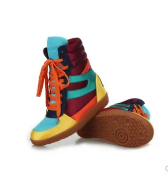 

2019 spring and fall new high inside casual versatile women's single shoes