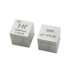 10X10X10 мм (Hf≥99. 95%) Зеркальный полированный металлический кубик Hafnium, промежуточный стол элементов, куб Hf DIY, домашние ремесла, дисплей для