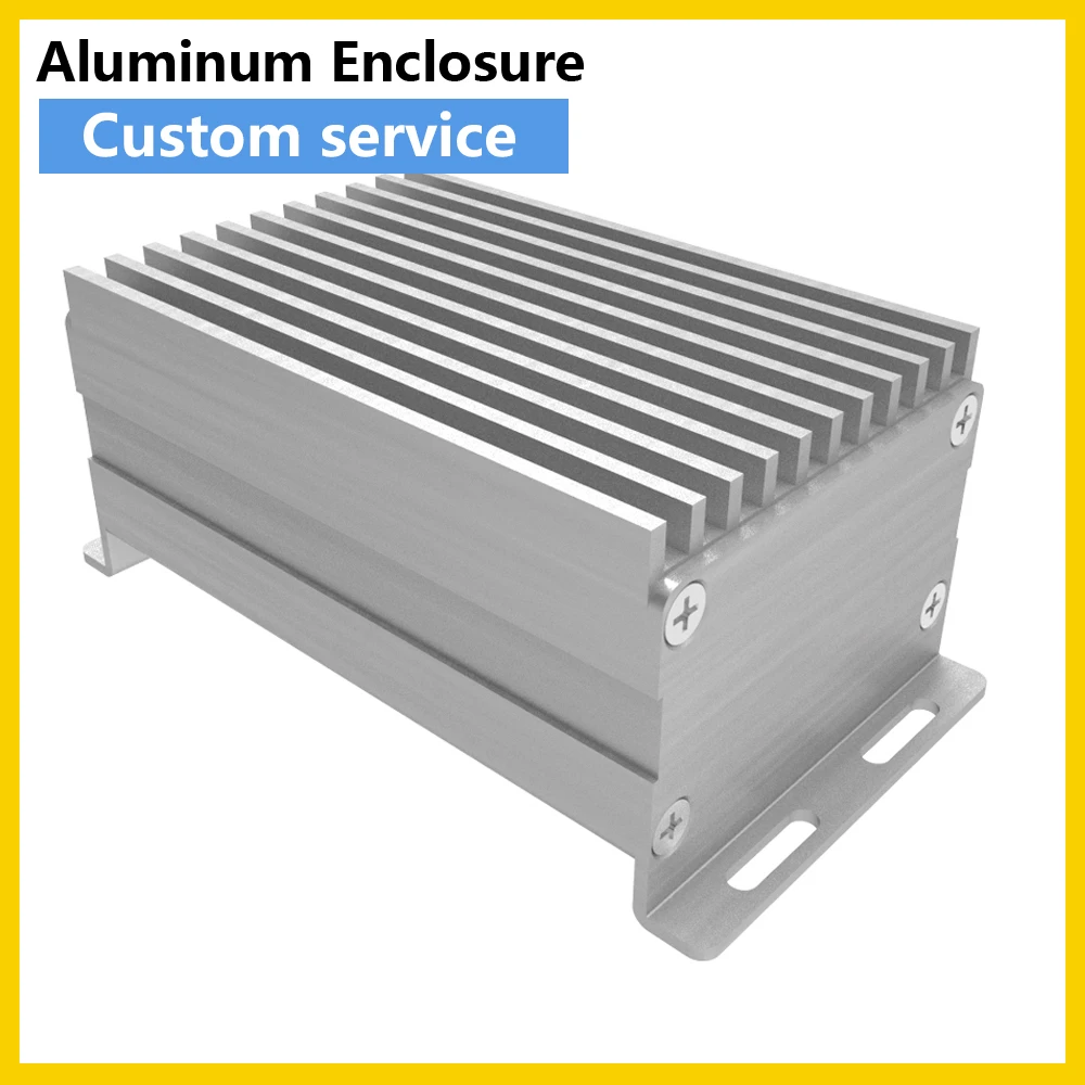 

Heat Sink Aluminum Enclosure DIY Electrical Box PCB Project Case Black H03 52*34mm