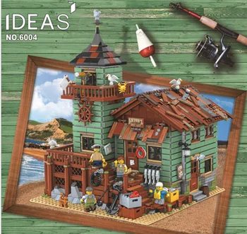 

King 83028 Building Block Brick 2049 pcs Old Fishing Store Compatible легоde 21310 Learning Educational Toy Gifts