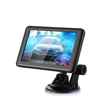 

5"HD Car GPS Navigation FM Bluetooth AVIN Navitel Latest Europe Map Sat Nav Truck Navigators Automobile With Alarm Notice
