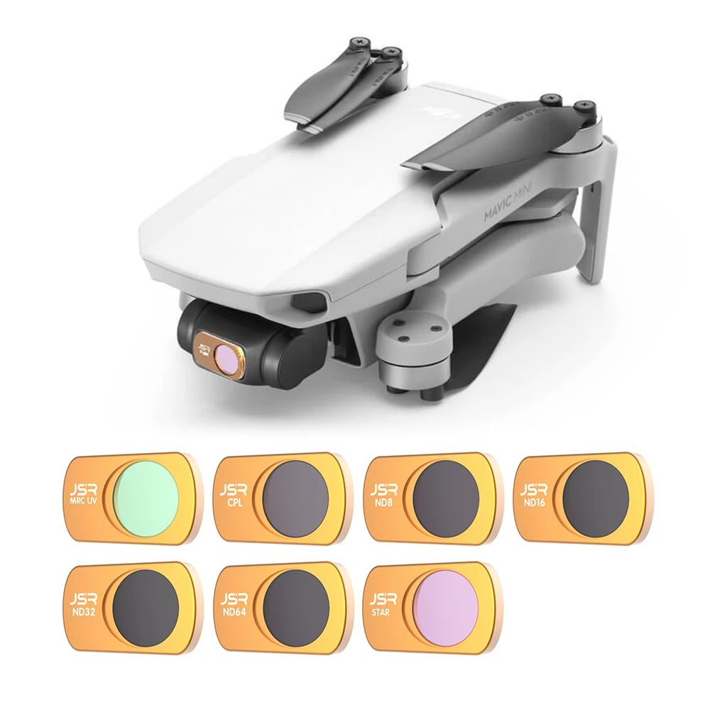 Buy For DJI Mavic Mini Drone Lens Filter Camera UV CPL ND8 ND16 ND32 ND64 ND-PL Lens Neutral Density Glass Filter Accessories