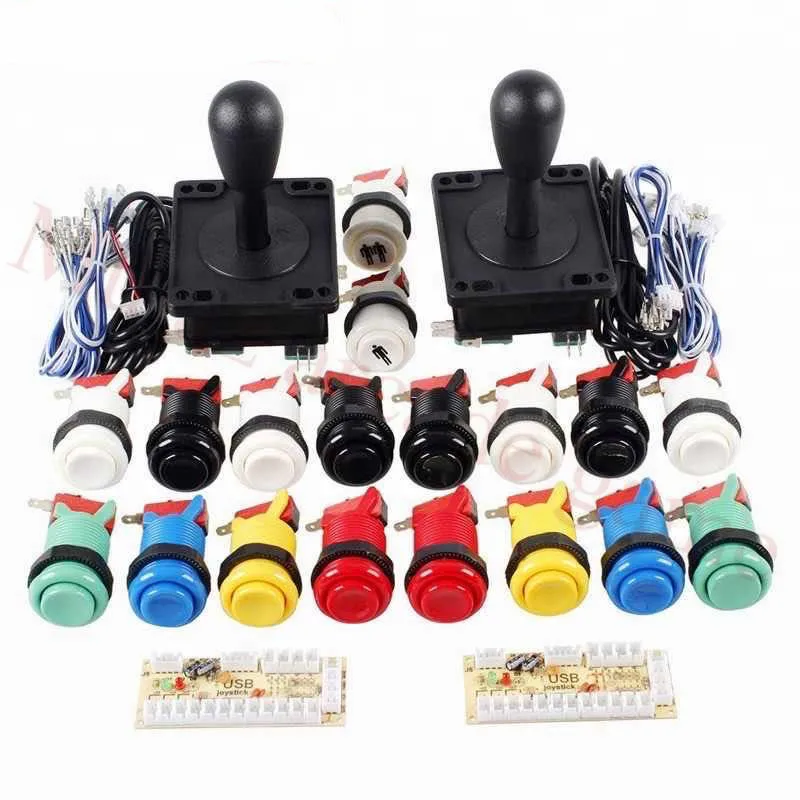 

Аркадный шкаф Jamma, комплект «сделай сам», USB-контроллер для аркадных игр с нулевой задержкой, для ПК, эргономичный 4/8 способ, с нажимной кнопкой в стиле happ