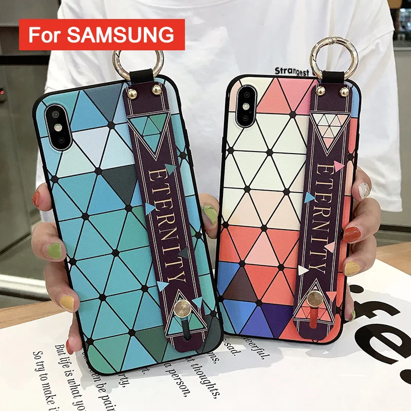 Цветной чехол с бриллиантами для Samsung Galaxy A70 A60 A50 A40 A30 A750 S8 S9 S20 ultra S10e Note 8 9 10 plus