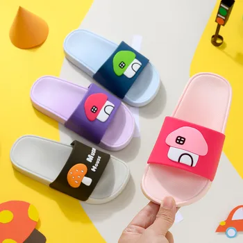 

Kids Mushroom House Cartoon Indoor Slippers Toddler Boys Girls Summer Home Flip Flops Children Bedroom Shoes Beachwear Slipper